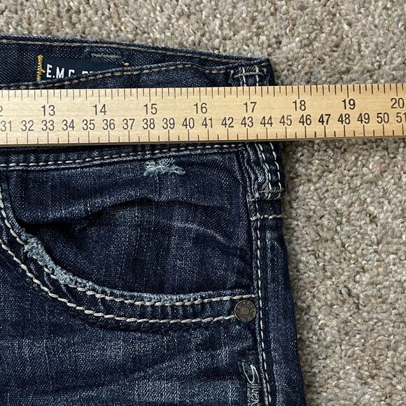 Silver Jeans Eddie EMC Denim Straight Leg 35 x 29 Hemmed READ - Picture 7 of 12